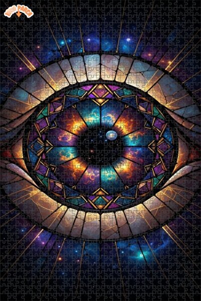Esranın Dünyası لغز خشبي من نوع Universal Eye مكون من مزدوج الطبقات إطارًا 10...