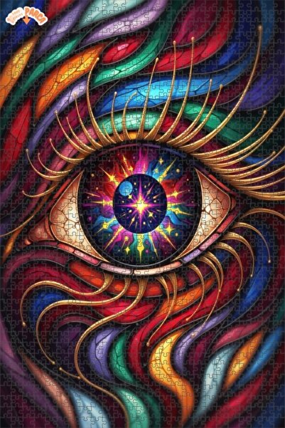 Esranın Dünyası Dazzling Universal Look Double-Layer Framed Wooden Puzzle 100...