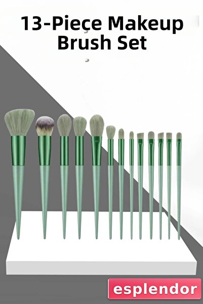 esplendor 13 Pieces Makeup Brushes Set Eyeshadow Brush Blush Brush Soft Tipped