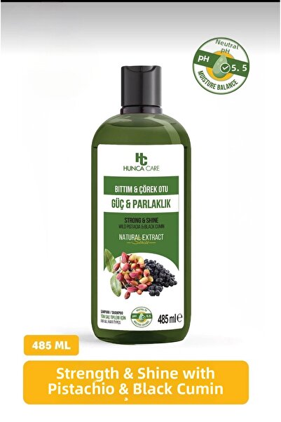 BRAVASİP Hunca Care Bıttım and Black Cumin Herbal Shampoo, Helps Nourish Hair...