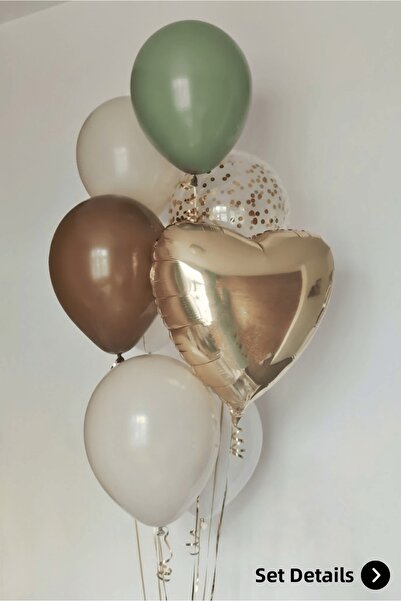 Bunloon Retro Color Birthday Party Decoration Set with Confetti and Heart Bal...