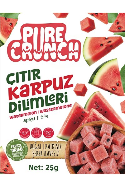 Pure Crunch Crispy Watermelon Slices |   Freeze Dried Dried Snack Watermelon ...
