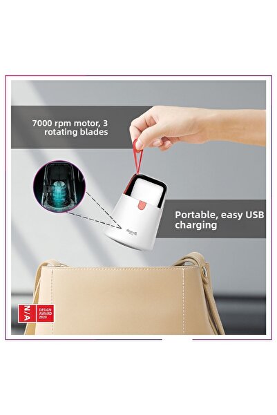 Deerma Şarjlı Tüy ve Tiftik Temizleme Makinesi MQ600 Deerma Türkiye Garantili