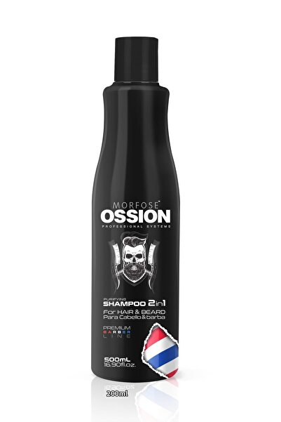 Ossion Șampon purificator Premium Barber Line 2 în 1 500 ml