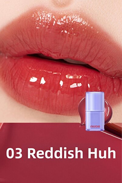 NUSE MAKEUP NUSE Care Liptual-03 Redish Huh/ Yoğun Nemlendirme Etkili Parlak Ruj