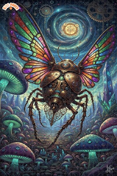 Esranın Dünyası Mechanical Butterfly World Double-Layer Framed Wooden Puzzle ...