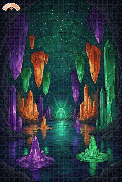 Esranın Dünyası لغز خشبي بإطار مزدوج الطبقات من كريستال ماريج ريزونز 1000 قطع...