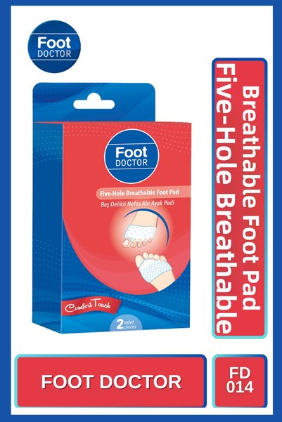 Foot Doctor Breathable Foot Pad with Five Holes 2 Pieces
