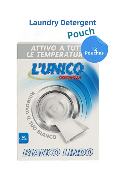 LUNICO مناديل تبييض الغسيل، عبوة من 12 قطعة - مضادة للبقع، للاستخدام مع المنظفات