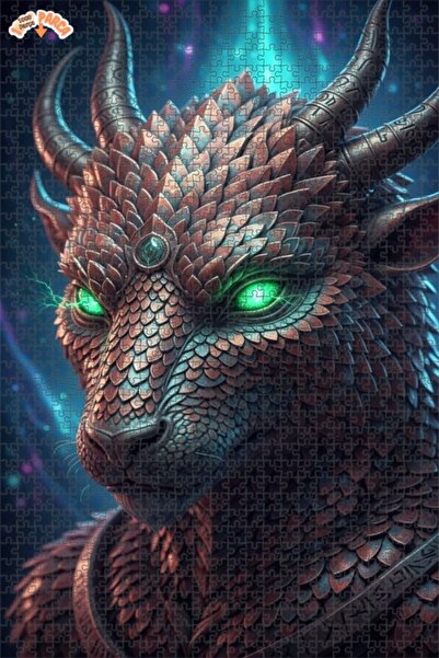 Esranın Dünyası Dragon-Eyed Double-Layer Framed Wooden Puzzle 1000 Pieces 70X50