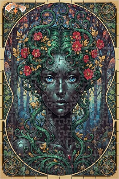 Esranın Dünyası Forest Fairy Oil Painting Lookalike Art Nouveau Double-Layer ...