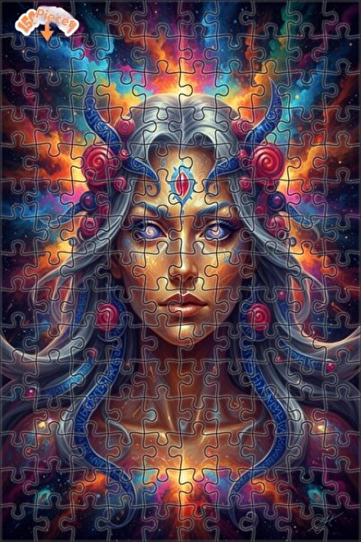 Esranın Dünyası لوحة فنية زيتية على شكل إلهة الكونية مزدوج الطبقات قطعة من ال...