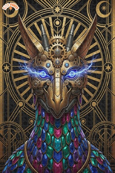 Esranın Dünyası Mystical Mechanical Bird Oil Painting Lookalike Double-Layer ...