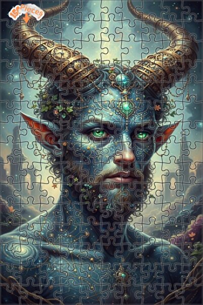 Esranın Dünyası Fantastic Mythological Creature Oil Painting Lookalike Double...