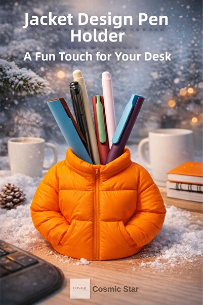 Cosmic Star حامل أقلام بتصميم مونت - حامل أقلام مزخرف للطاولة بطباعة ثلاثية ا...