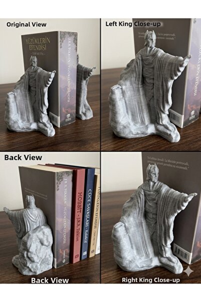 BMS3D مجموعة دعامات الكتب ثلاثية الأبعاد من أرغوناث - 2 قطعة من فواصل الكتب ب...