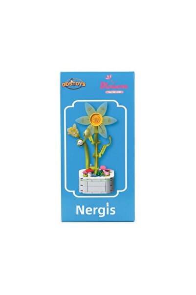 DOSTOYS مجموعة بناء الزهور من سلسلة ستون بيوت، نرجس ليغو