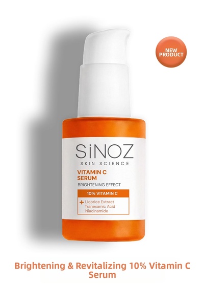 SİNOZ سيروم الوجه المشرق والمنشط بفيتامين سي 10% 30 مل