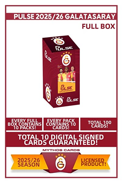 Galatasaray بطاقات لاعبي كرة القدم من بولس 2025/26 - صندوق كامل