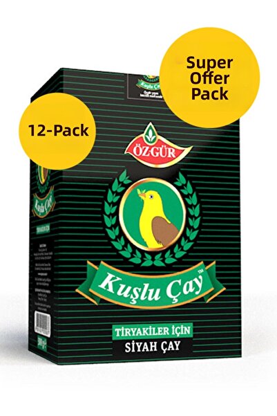 özgür çay شاي الطيور 500 جرام (عبوة من 12 قطعة)