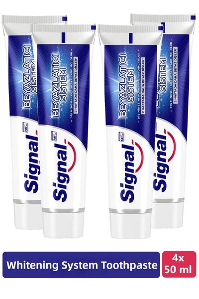 Signal Whitening System Toothpaste 50 ml X 4 Pieces