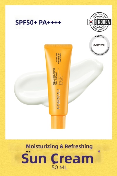 FabYou كريم واقي من الشمس مرطب ومنعش بشكل مكثف بعامل حماية من الشمس SPF50+ PA...