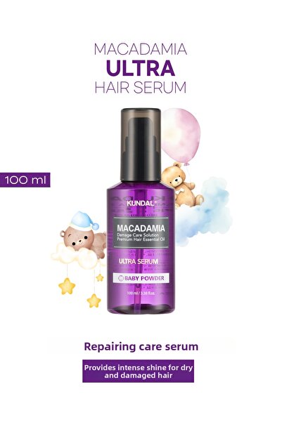 Kundal سيروم ترميم الشعر الجاف والتالف وتفتيحه، سيروم ماكاداميا ألترا للشعر 1...