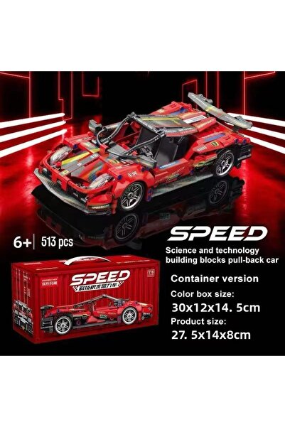 BYCEGU 9055-7 Toyse Toys Bricks Speed Red -Ekn