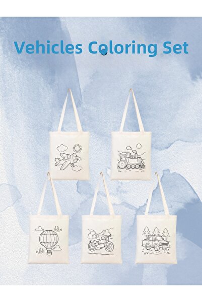 junobi Tools Paintable Cloth Set Bag (Set of 5) – Painting Activity Set for C...