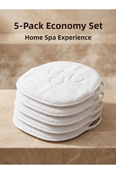 Femmelogy 5-Pack Steam Towel Facial Mask Spa Skin Care Hot Compress