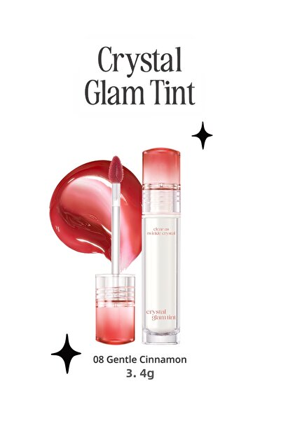 CLIO لون لامع مكثف لا يشعر بالالتصاق، لون كليو كريستال جلام (08 قرفة لطيفة)