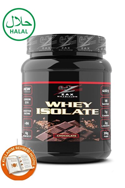 zax nutrition بروتين مصل اللبن المعزول 450 جرام 18 حصة بنكهة الشوكولاتة
