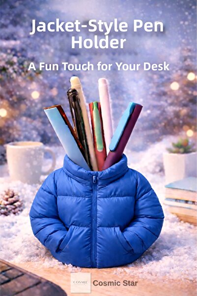 Cosmic Star حامل أقلام بتصميم مونت - حامل أقلام مزخرف للطاولة بطباعة ثلاثية ا...