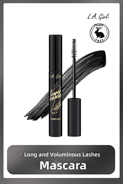 L.A. Girl Super Charged Mascara - Extra Long and Voluminous Lashes -Black