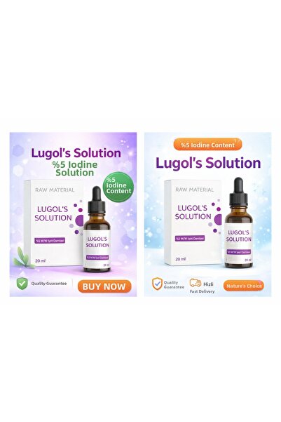 FW Nutrition Lugols Solution Iodine 5 Percent Drops 20 ml 2 Pcs
