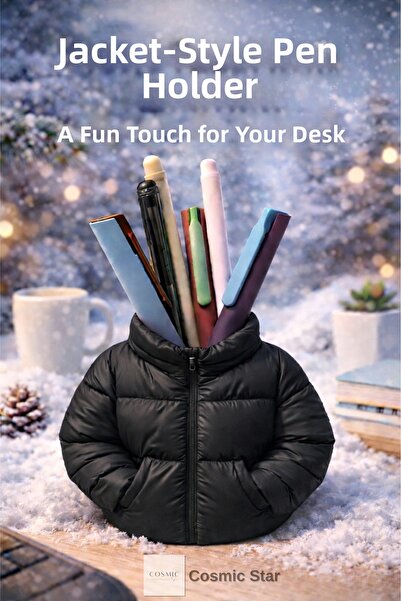 Cosmic Star حامل أقلام بتصميم مونت - حامل أقلام مزخرف للطاولة بطباعة ثلاثية ا...