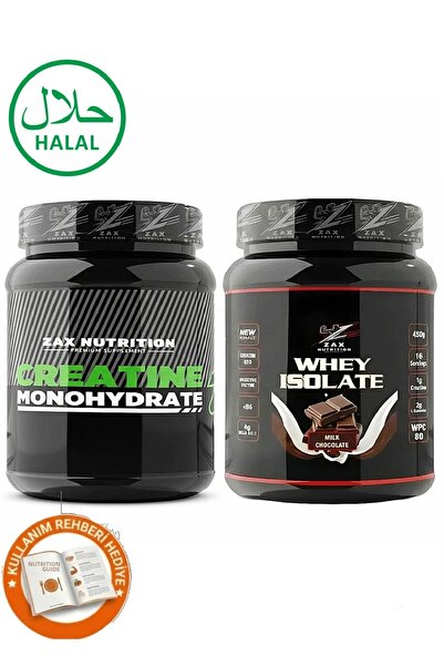 zax nutrition بروتين مصل اللبن المعزول 450 جرام ---- مجموعة كرياتين 150 جرام