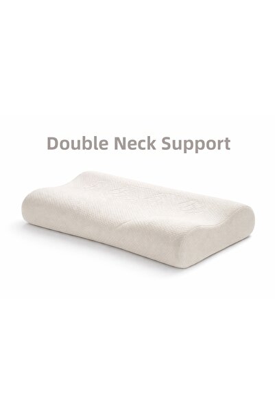 Shopyteks Διπλό Στήριγμα Αυχένα Ορθοπεδικό Visco Μαξιλάρι 35x55x10 Memory Foa...