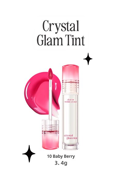 CLIO لون لامع مكثف لا يشعر بالالتصاق، لون كليو كريستال جلام (10 بيبي بيري)