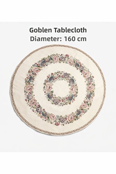 MYHOMEGOBLEN Şönili Tablecloth 160X160