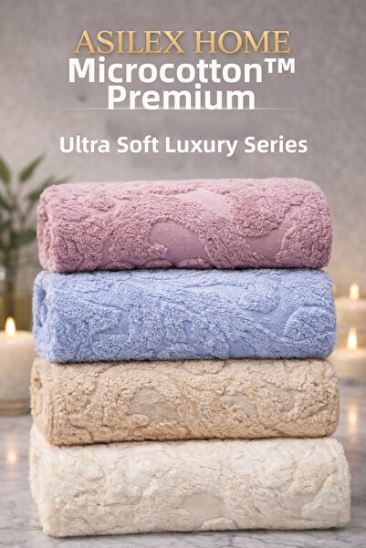 Asilex Home Collection Set de 4 prosoape de mână și față din microbumbac 100%...