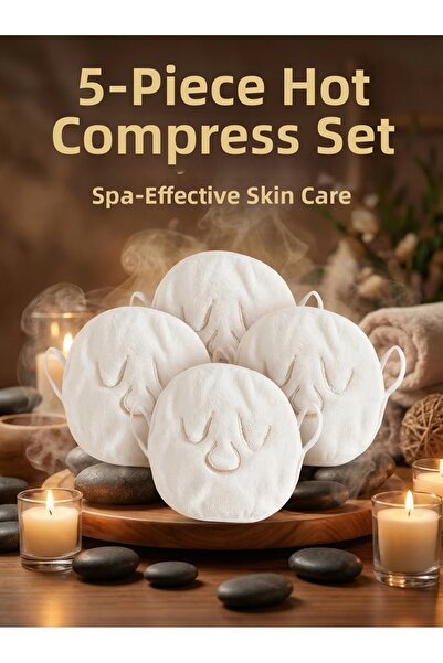 Femmelogy 5-Pack Hot Compress Facial Mask Steam Towel Spa Mask