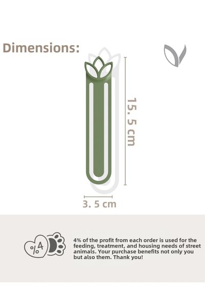 Leaft Design Lotus Set of 3 Minimalist Bookmarks – Decorative Aesthetic Bookmarks