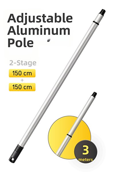 Badem10 (1 Piece) 1294 Aluminum Body Adjustable 2-Stage Lightweight Pole Pain...
