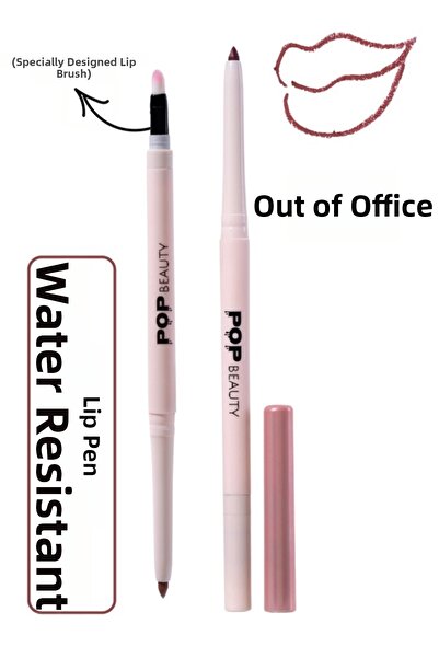 POP Beauty قلم تحديد الشفاه، مقاوم للماء، مقاوم للماء، قلم تحديد شفاه مقاوم ل...