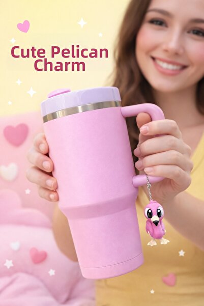 Stanley Compatible Quencher Thermos Accessory Charm Figure with Clip