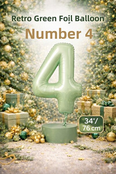 turkuaz parti رقائق فويل خضراء بأرقام من 4 إلى 76 سم