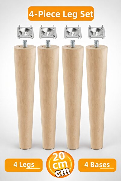 Badem10 Masă de cafea din lemn de 20 cm lățime, consolă, puf, unitate TV - se...