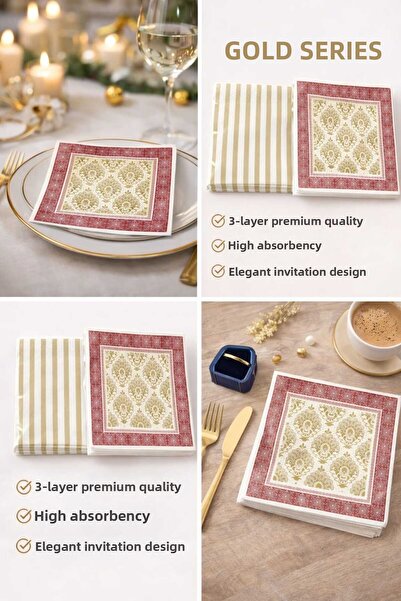 CKM silikon Suna K Signature Collection – Premium Patterned 2-Piece Napkin