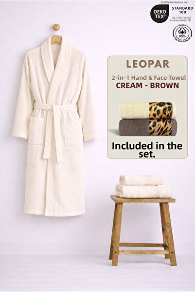 Ellaline 3-Piece Women's Striped Bathrobe Set 100% Cotton Certified + 2-Piece...